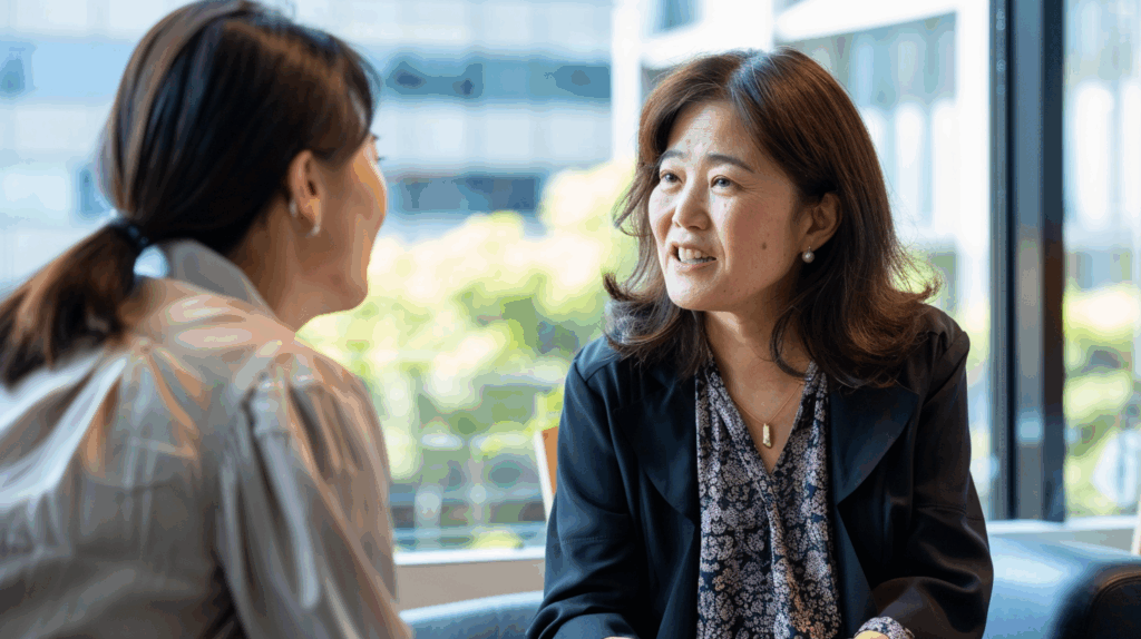 メンタルヘルスケアを行う管理職とチームメンバー